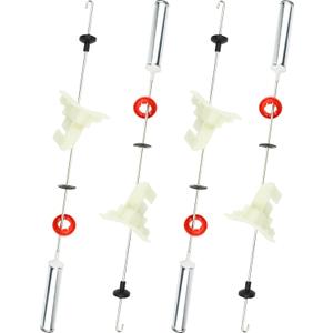 424495P, 421127P Washer Suspension Rod Kit Compatible with fisher & paykel aquasmart Washer: WL70T60CW1, WL80T65CW1, WL70T60DW1, WL80T65DW1, WL26CW1, WL37T26DW1 etc, Replace 421067P, AP6791036 etc