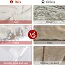 IMIKEYA Christmas Tree Skirt, 36 inches Luxury Faux Fur Christmas Tree Skirt, Beige Christmas Xmas Tree Skirt with Hand-Sewn Pompoms, Soft Thick Plush Tree Skirt for Christmas Tree Decorations