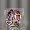 12pcs Aluminum Small Carabiner Clip, 2 Inch Carabiner Keychain Clasp Spring D Ring for Hanging Home KeyRings Hook Paracord Lanyard Keychain Pet Collar Hiking Camping Fishing Accessories 