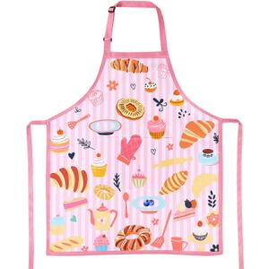 2 x Cute Baking Apron for Women, Kitchen Cooking Aprons for Women with 2 Pockets, Funny Baking Gifts for Women