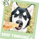 Nature Gnaws Beef Tendons for Dogs (8oz) - Mixed Thickness - Long Lasting for Small and Medium Dogs - Natural Beef Jerky Dog Chew Bones - Rawhide Free (8 Ounce (Pack of 1))