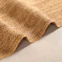 Hand Braided 8'x10' Jute Area Rug - Premium Eco Friendly Natural Fiber Farmhouse Style Rugs for Living Room, Bedroom, Dinning Room, Hallway, Office