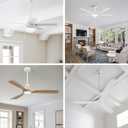 6 Inch Ceiling Fan Downrod Threaded, 1 Inch Outer Diameter Matte White Ceiling Fan Extension Rod (With Threads),Down Rods Compatible With Most Ceiling Fans,Easy Installation