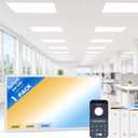 2x4 LED Flat Panel Light 1 Pack, 70W 9310Lm with Wireless Switch, 12in-1p