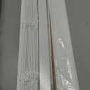 Lumino - 2" Cordless Flat Slat Faux Wood Window Blinds for Home - 34" W x 60" L - White, Faux Wood Blinds for Indoor Windows, Venetian Room Darkening Blinds