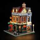 BRIKSMAX 2.0 Light Kit for Lego Tudor Corner Building Sets-Innovative Led Lighting Compatible with Lego Icons 10350 Building Sets (Not Included Lego Set)
