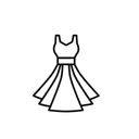 White Women Dress Size S