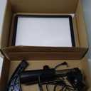 Light Therapy Lamp, 12000 Lux Full Spectrum 3 in 1 Therapy Lamps LED Sunlight, Adjustable 10 Brightness 5 Color Modes, Timer, Height, Angle& Detachable Stand, Black