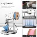 3DHoJor PLA Pro (Plus) Filament 1.75mm, 3D Printer Filament, Cardboard Spool 3D Printing Filament, Dimensional Accuracy +/- 0.03 mm, Haze Blue, 1kg