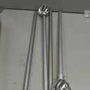 Luvenia Silver Decorative Curtain Rods, Adjustable Curtain Rod For Windows 28 to 48 Inch(2.3-4Ft), Small Curtain Rod For Bedroom, Living Room, Kitchen, Farmhouse