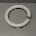 FloraCraft Extruded CraftFM Wreath 1.7 Inch x 11.7 Inch White