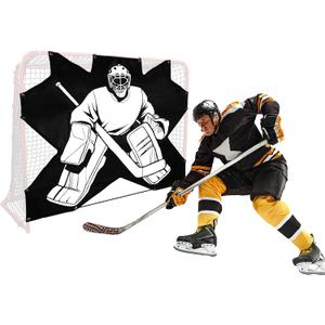 7-Hole Hockey Shooting Target: Accuracy Trainer Pad for Goalie Practice (44x54")