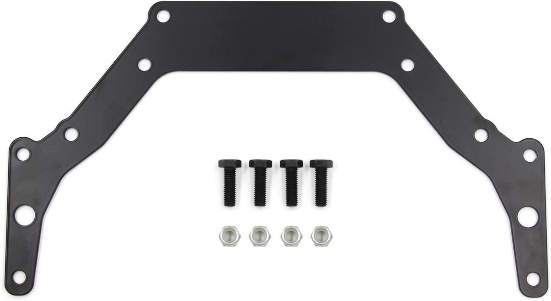 MSCRP Transmission Adapter Plate Compatible with Chevrolet 1966-up Buick Olds Pontiac and Cadillac TH350 or TH400 to 1962 and Newer Chevy Engines