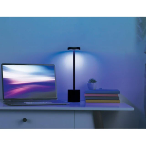 Merkury Touch Metal Lamp W RGB LEDs BK