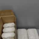 Pack Of 6 Cabilock 1000Pcs Mini Cupcake Liners, Rectangle Oil-Proof Cup Cake Liners, White Disposable Baking Paper Cups for Muffin, 6"