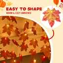 JOYIN Thanksgiving Decorations Branch Light with Maple Leaves, Total 21.3FT Fall Leaves Decor String Lights, Thanksgiving Maple Leaf Decorative Lights for Home, Indoor, Outdoor, Party Supplies