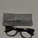 grinderPUNCH Blue Light Reading Glasses High Magnification Strong Reading Power Readers For Men Woman (Black)