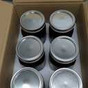 eleganttime Amber Glass Mason Jars 32 oz Wide Mouth with Airtight Lids and Bands 6 Pack Large Glass Canning Mason Jars Quart,Great for Canning Jar Pickle Fermenting Jam Jar