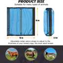 Fly Boots for Horses, Non-Slip Breathable Horse Fly Boots,Comfy Mesh Horse Fly Leggings (Blue)