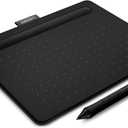 Wacom Intuos Small Graphics Drawing Tablet, Includes Training & Software; 4 Customizable ExpressKeys Compatible with Chromebook Mac Android & Windows, Black