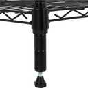 Amazon Basics 4-Shelf Adjustable Heavy Duty Steel Wire Rack Storage Shelving, Sturdy Garage Shelving, 350 lbs Capacity Per Shelf, Easy No-Tool Assembly, 36" x 14" x 54", Black | Heavy Duty, Adjustable, for Kitchen, Garage, Storage, Shelving Organizer