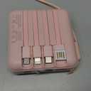 ummz Portable Charger 12000mAh with Built-in Cables,22.5W Fast Charging Power Bank,USB C Input/Output,Smart LED Display,Compact External Battery for iPhone 15,Samsung Galaxy,iPad,Tablets