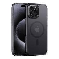 Slim Transparent Phone Case for iPhone 16 Pro and Pro Max, Dark Gray, (iPhone 16 pro Max)