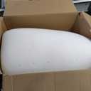 WhatsBedding 3 Inch Mattress Topper Queen Size, Egg Crate Queen Mattress Topper Fiber Cover Memory Foam Filled Soft with Removable Washable Cover (80x60x3in) (White)