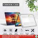 CISSOOK Compatible with MacBook Air 13.6 inch Case 2026 2025 2024 2023 2022 Release A3449 A3240 A3113 A2681, Protective Hard Shell Case Cover for MacBook Air 13 inch M2 M3 M4 M5, Tree Landscape