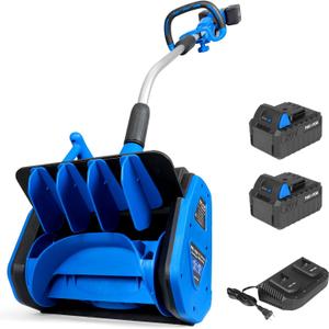 40V Cordless Snow Shovel, Lightweight Electric Snow Blower Alternative with 24.0Ah Batteries, 13.5" Width, 26.5FT Throw Distance, Battery Powered Snow Removal Tool for Driveway & Walkways