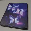 Purple Butterflies Pattern Case for iPad Air 13 Inch Case M2 2024,BFDHGQZC 360 Degree Rotating Stand Protective Cover with Auto Sleep/Wake for iPad Air 13 Inch M2 2024