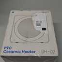 Gaiatop Mini Space Heater, Lightweight PTC Ceramic Fast Heating 500W Energy Efficient for Indoor Use, Overheating & 45 Tip-Over Protection, Portable Desk Electric Heaters for Office Home Black