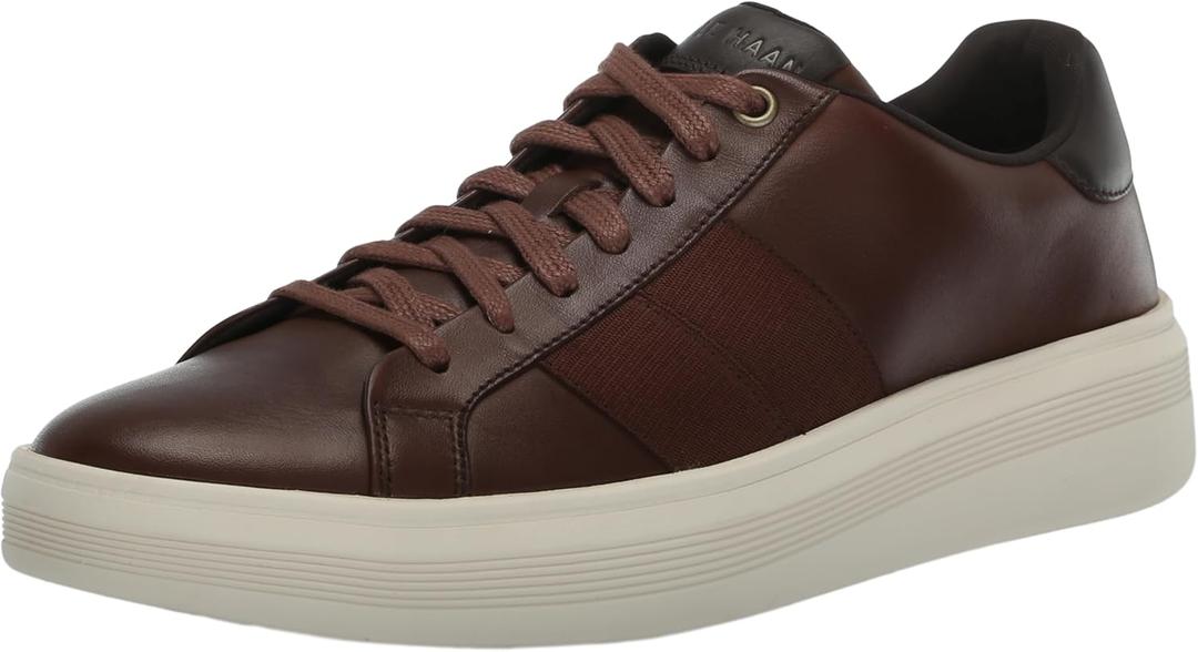 Cole Haan Men's Grand Crosscourt Premier (10.5 Wide, Dark Coffee/Dark Roast/Birch)