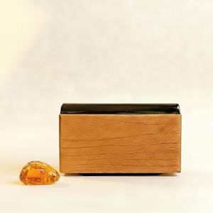 Wood Car Air Freshener - Natural Odor Eliminator & Long Lasting Scent Diffuser for Visor Clip - Car Interior Accessories for All Vehicles (Amber Starter Kit)