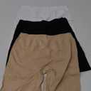 INNERSY Women's Slip Shorts for Under Dresses High Waisted Summer Shorts 3-Pack (X-Large, Black Nude White)