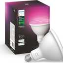 Philips Hue Smart 100W PAR38 LED Bulb - White and Color Ambiance Color-Changing Light - 1 Pack - 1300LM - E26 - Outdoor - Control with Hue App - Works with Alexa, Google Assistant and Apple Homekit