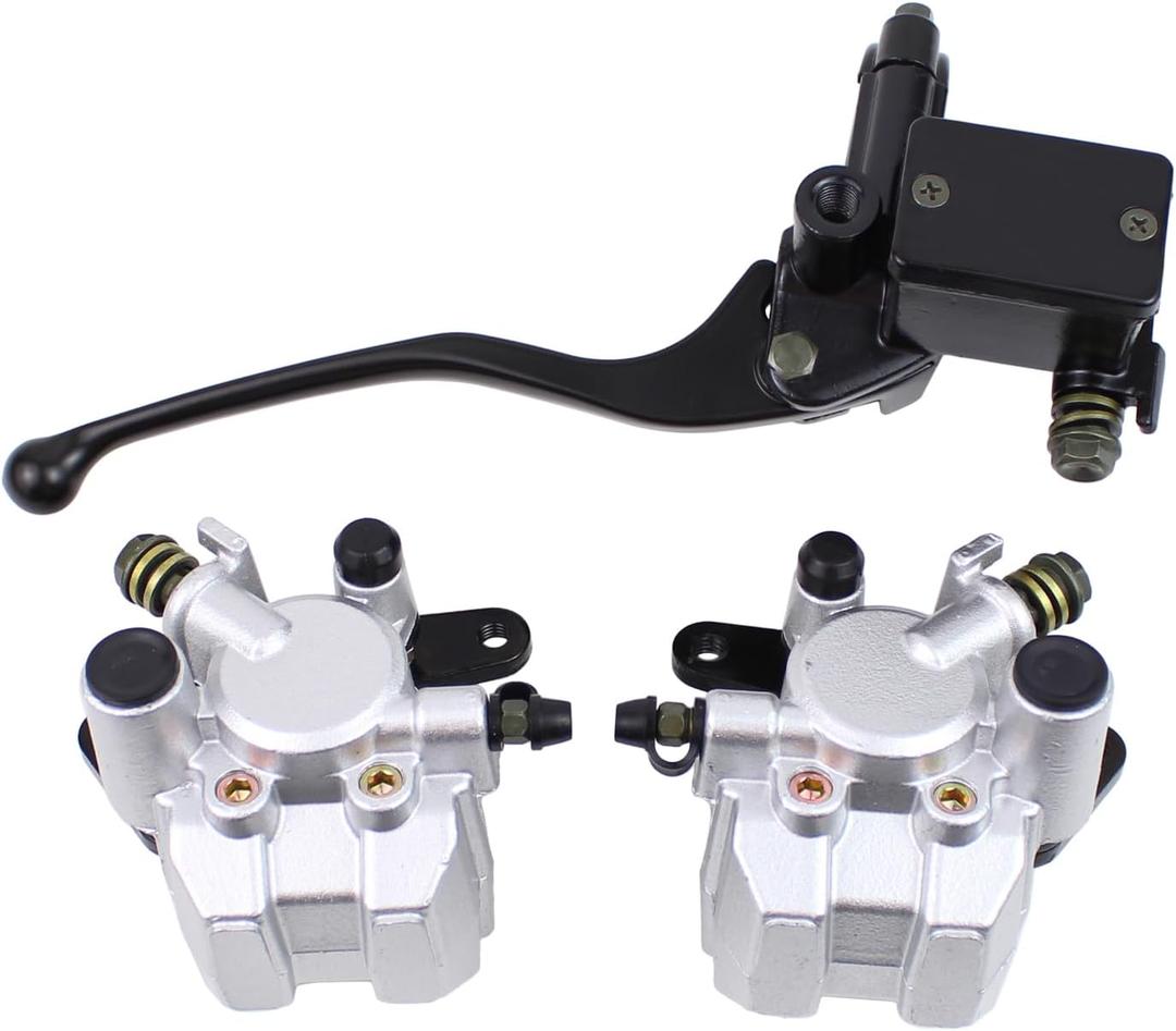 Front Brake Master Cylinder Calipers Left Right for Yamaha Banshee 350 1987-01, Bear Tracker 250 2001, Big Bear 400 2000-01, Kodiak 400 1993-01, Warrior 350 1989-01, Wolverine 350 1995-01
