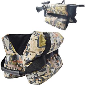 SIAELT Shooting Rest Bag, Front Shooting Bag for Rifles and Shotguns, Portable Unfilled H-Bag for Outdoor, Range, Shooting and Hunting (camouflage257, 13 * 8)