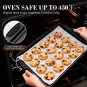 Baking Pans Set Nonstick, Bakeware Sets Stackable with Silicone Handles, AIVIKI 22 Pieces Oven Pan for Cooking Including Baking Cookie Sheet with Rack, Roast Pan, Cake Pan, Loaf Pan, Muffin Pan, Black