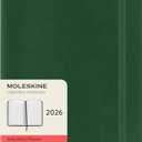 Moleskine Classic 12 Month 2026 Daily Planner, Soft Cover, Large (5" x 8.25"), Myrtle Green, 400 pages