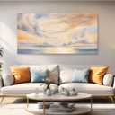 Glvzygy Abstract Wall Art Nature Scenery Wall Decor Sky Clouds Sunset Wall Art Prints Canvas Painting Wall Decor Artwork for Home Room Bathroom Living and Office Home Decor Wall 29"x58"
