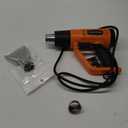 SEEKONE Heat Gun 1800W Heavy Duty Fast Heat Hot Air Gun Kit with 752&1112400-600 Dual-Temperature Settings and 4 Nozzles with Overheat Protection for Crafts, Shrinking PVC, Stripping Paint