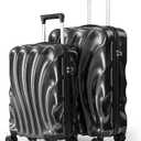 Luggage Sets 2 Piece Suitcases with Wheels, Suitcase Set, ABS+PC Hardshell Luggage with Phone Holder Durable Travel Luggage with TSA Lock Spinner Wheels 