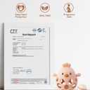 ChooKaChoo 2-in-1 Baby Teething Rattle Toy, Sensory Grasping Teether for Infants 3-12 Months, 100% Food-Grade Silicone, Easy to Hold, Soothing & Developmental, BPA Free, Easter Gifts (Pink)