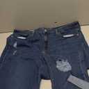 Royalty for Me Women's Royalty for Me Women's Petite Wannabettabutt Mid Rise Mega Cuff Jeans (Indigo Blue Rips) 12P