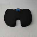 Everlasting Comfort Doctor Recommended Memory Foam Seat Cushion for Office Chairs & Car - Ergonomic Office Desk Accessories - Cushions for Tailbone Pain Relief, Sciatica & Back Support Pillow