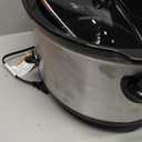 Crock-Pot 7 Quart Oval Manual Slow Cooker, Stainless Steel (SCV700-S-BR), Versatile Cookware for Large Families or Entertaining