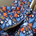 Portable 2-in-1 Grocery Cart Seat Cover and Baby Highchair Cover (Navy Blue Dinosaur)