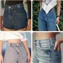 72PCS Pant Waist Tightener for Women, Jean Clips to Tighten Waist Adjustable Pants Button Tightener No Sewing Decoration Accessories Waistband Tighteners for Jeans, Skirts (12 Sets)