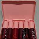 6 Colors Lip Tint Stain Set, Watery Lip Stain Mini Liquid Matte Lipstick, Multi-use Lip Cheek Tint, Moisturizing Plump Lip Gloss, Lightweight Non-Sticky, Long Lasting, Vivid Lip Care Makeup (6 Colors)